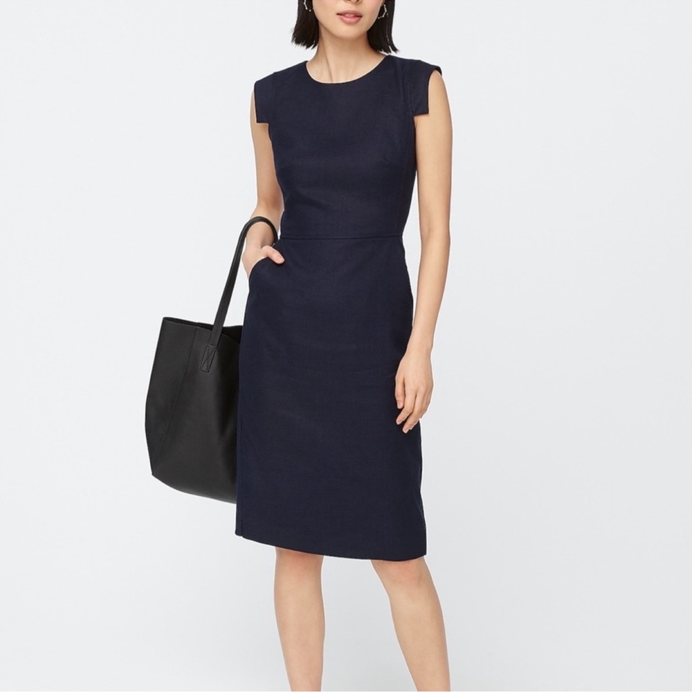 J. Crew Navy Resume Dress